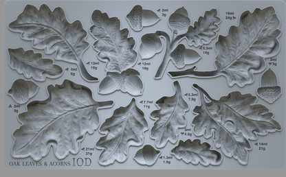 Oak Leaves & Acorns Mould by IOD Pickin' Boots Vintage