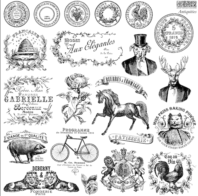 Antiquities Stamp IOD Pickin' Boots Vintage