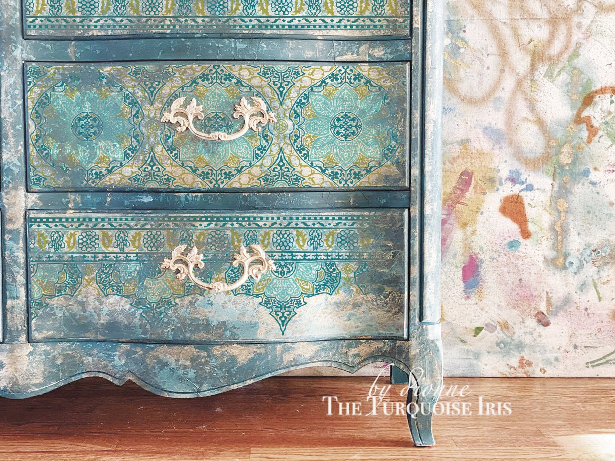 Morocco Paint Inlays by IOD Pickin' Boots Vintage