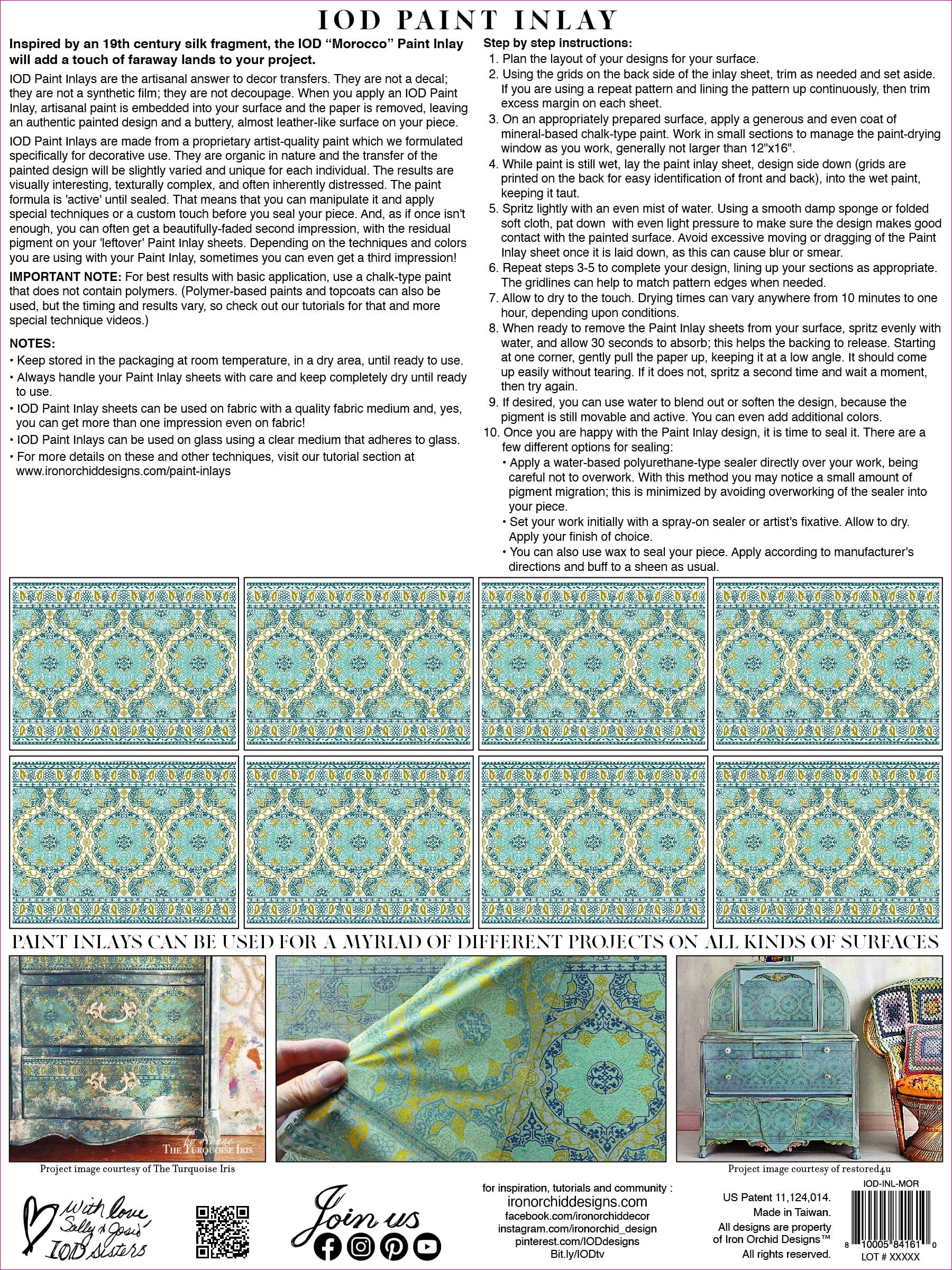 Morocco Paint Inlays by IOD Pickin' Boots Vintage