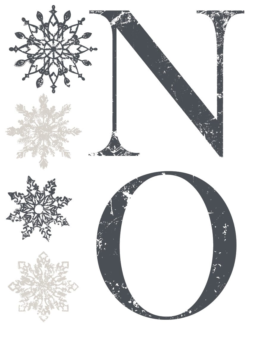 Noel Paint Inlay Christmas Paint Inlay by IOD Pickin' Boots Vintage